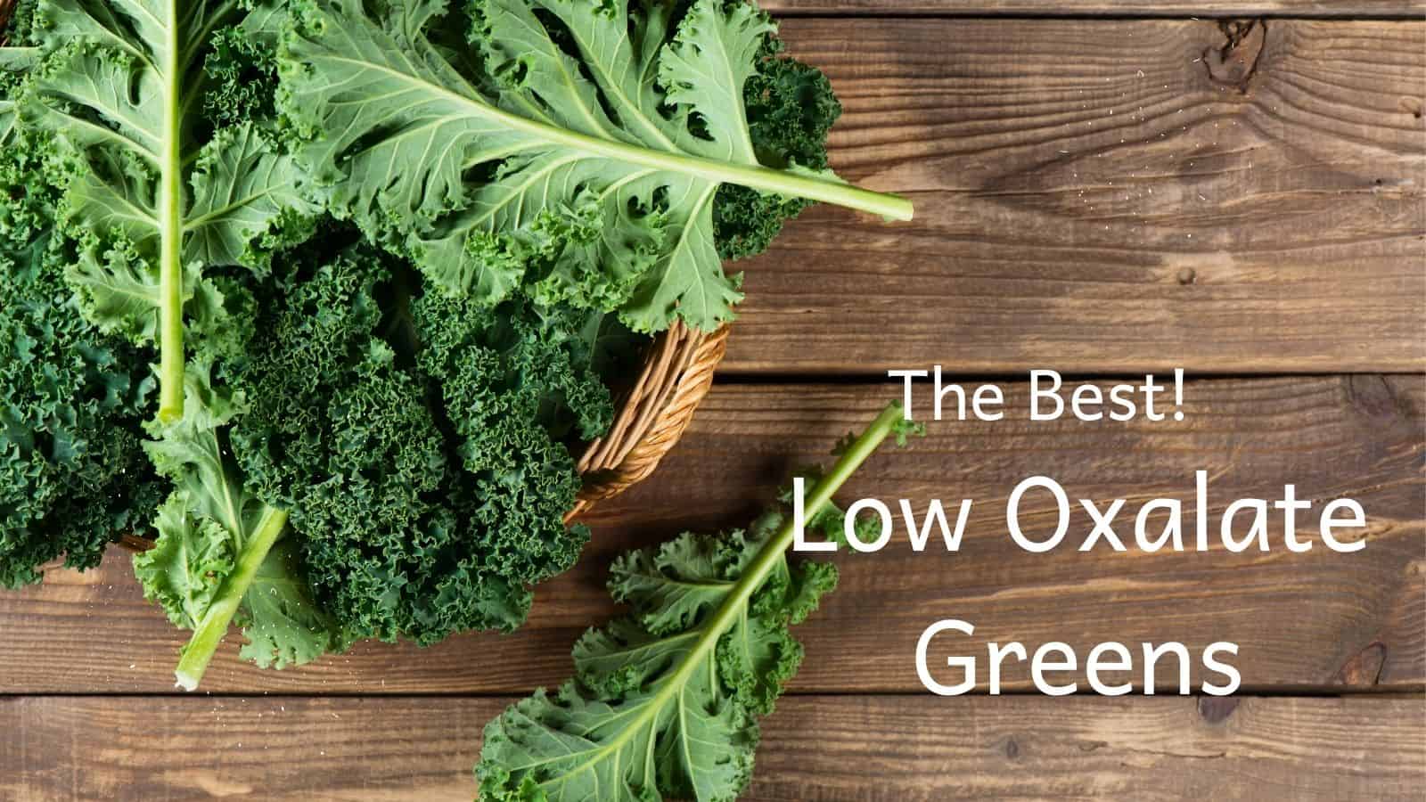 low oxalate vegetables